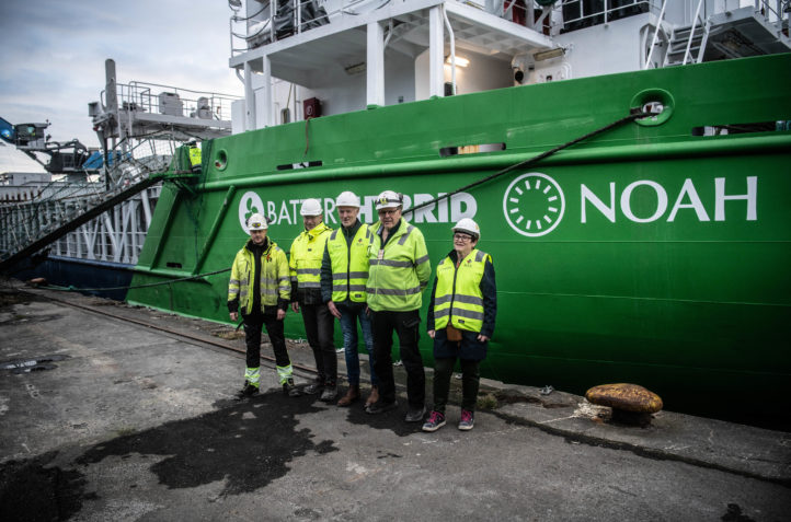 The world’s first battery hybrid ship arrived in Rekefjord